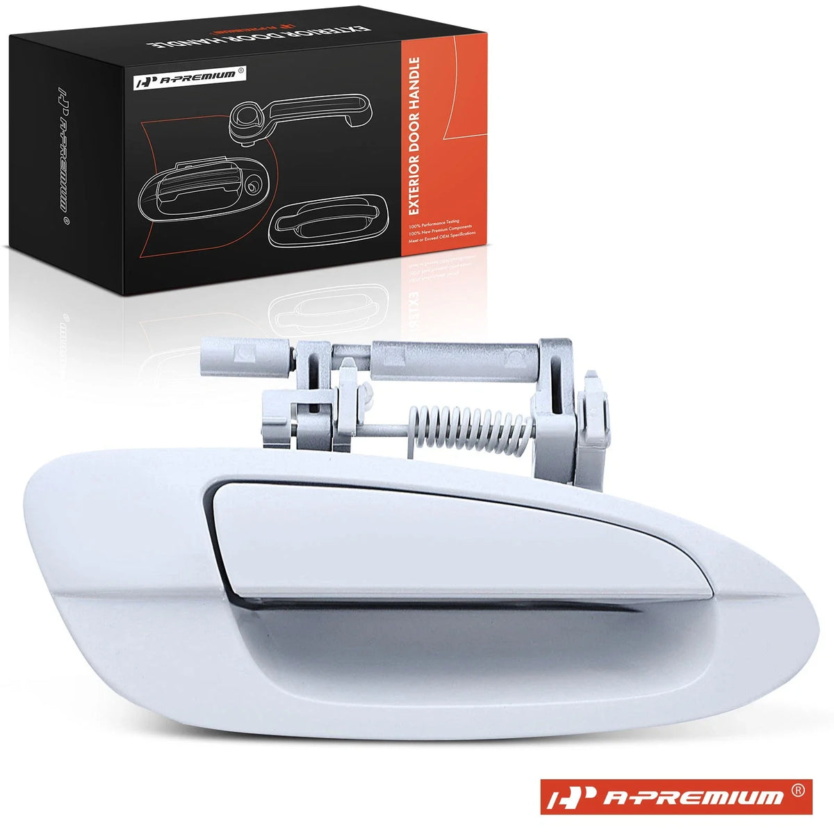 Front Right Pearl White Exterior Door Handle for Nissan Altima (2002–2006)