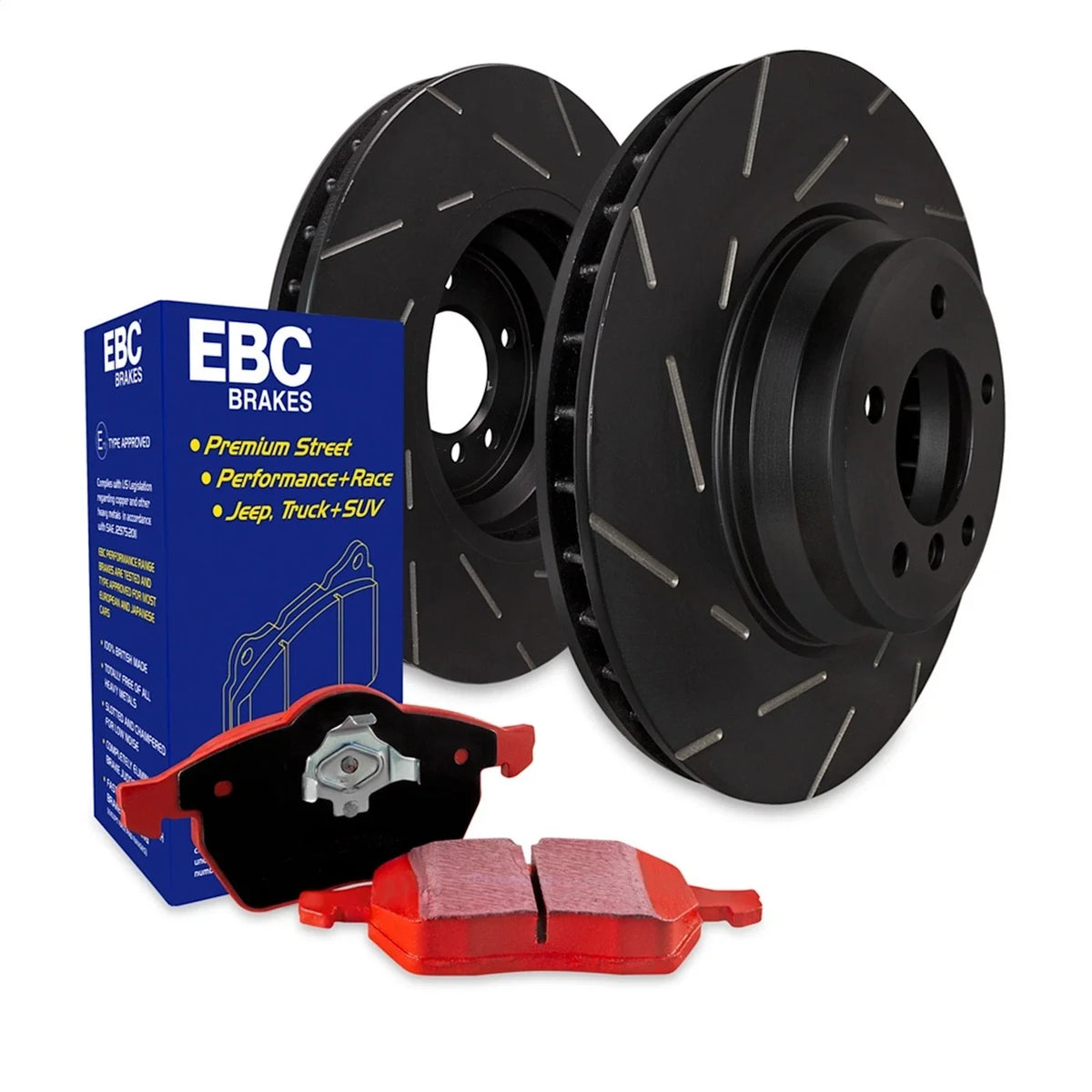 2X Brake Disc and Pad Kit for Fiat 500 (2014–2017)