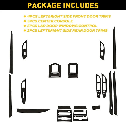 Carbon Fiber Interior Trim Decals for Infiniti G25 G37 (2010–2016)