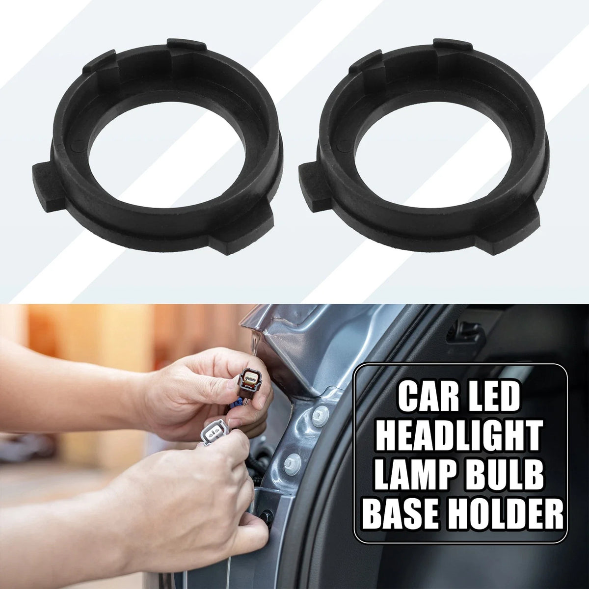 H7 LED Low Beam Headlight Bulb Base Holder for Ford Fusion 