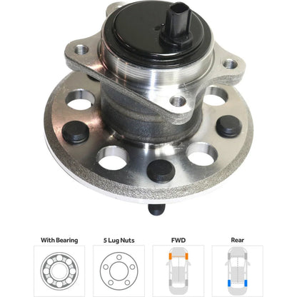 Rear Wheel Hubs with Bearing for Toyota Camry (2012-2017) Left & Right