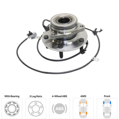 1997-1999 Dodge Ram 1500 Front Left/Right Wheel Hubs 4WD ABS