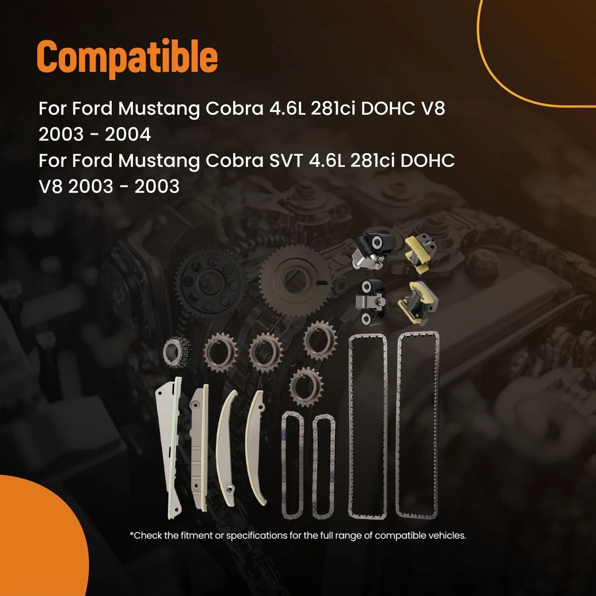 Timing Chain Kit with Tensioner for 2003-2004 Mercury Marauder 4.6L V8