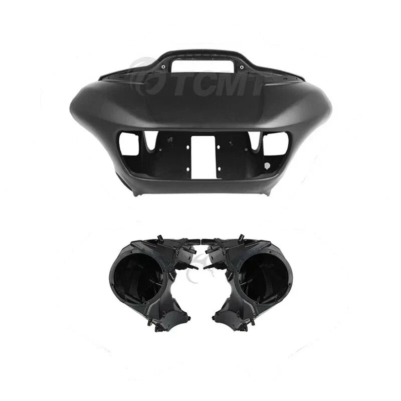 Matte Black Covers for Speakers on Harley Road Glide 2015-2023