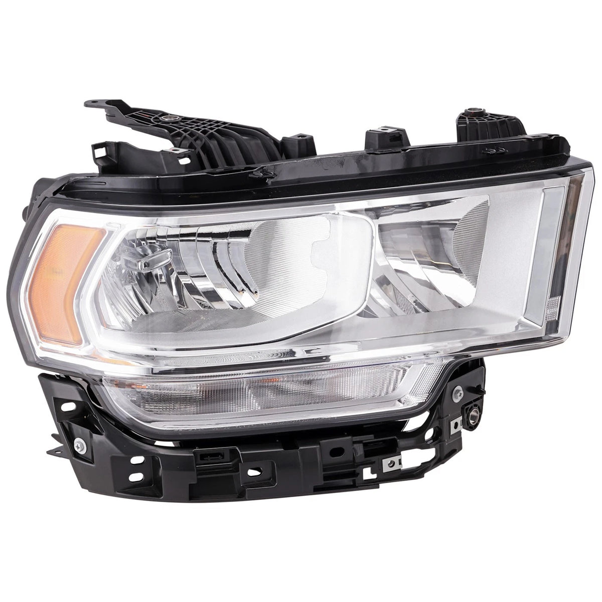 Headlight for Ram 2500 (2019–2024) Chrome Interior Passenger Side, Bulb Included