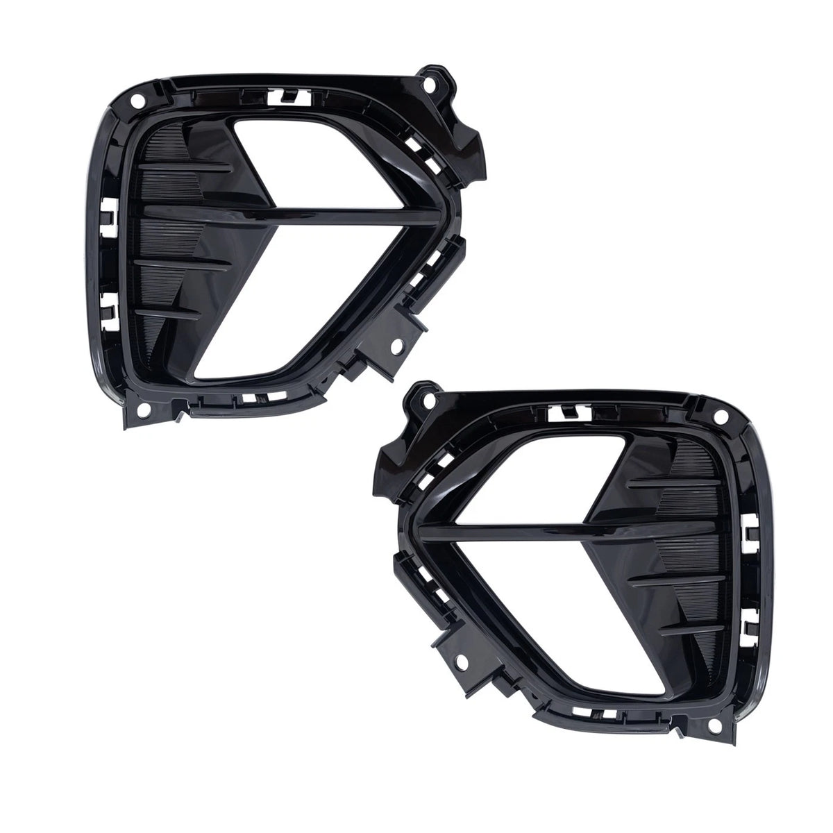 Set of 2 Bumper Face Bar Trims for Left Right Pair