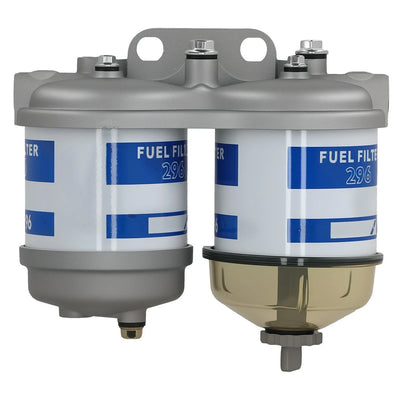 Dual Fuel Filter w/ Glass Bow for Ford 2000-5000 (EBPN9N166AA, 3003-3)