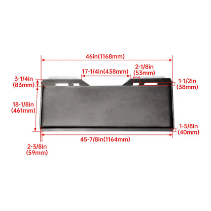 1/4" Skid Steer Mount Plate Quick Tach Attachment for Bobcat Kubota