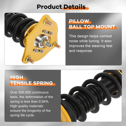 Adjustable Suspension Height Kit for Honda Accord 2013-2016 Coilovers