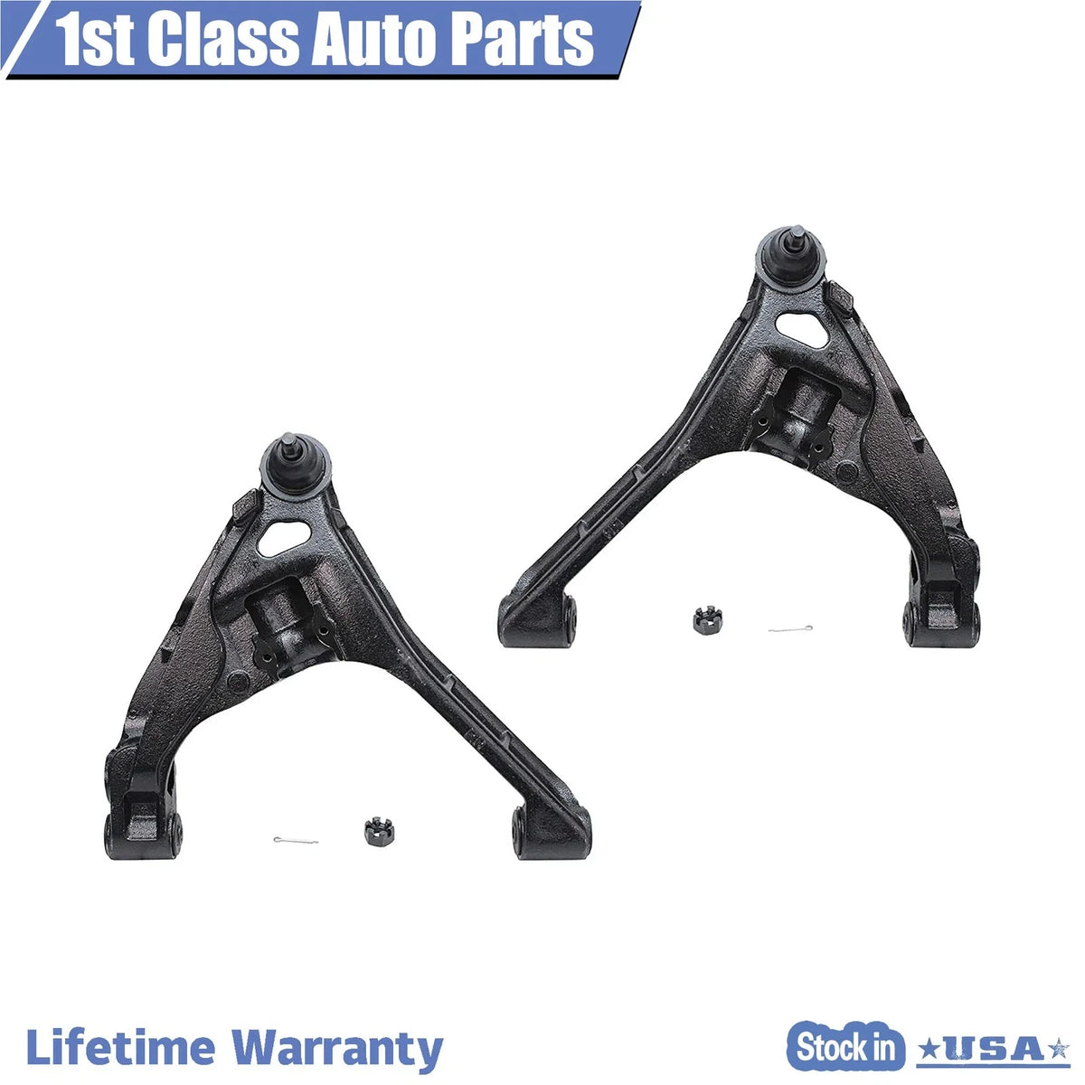 2X Front Lower Control Arm with Ball Joint for Dodge Dakota Durango (2000–2004)