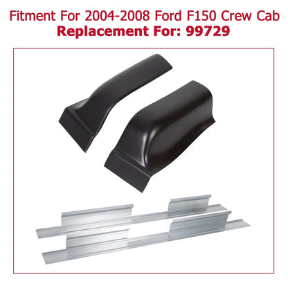 Set of 2 Outer Rocker Panels & Cab Corners for Ford F-150 (2004–2008)