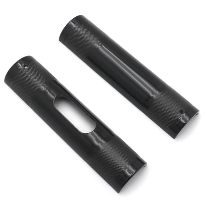 1" to 1.25" Black Knurled Handlebar Riser Adapter for Harley
