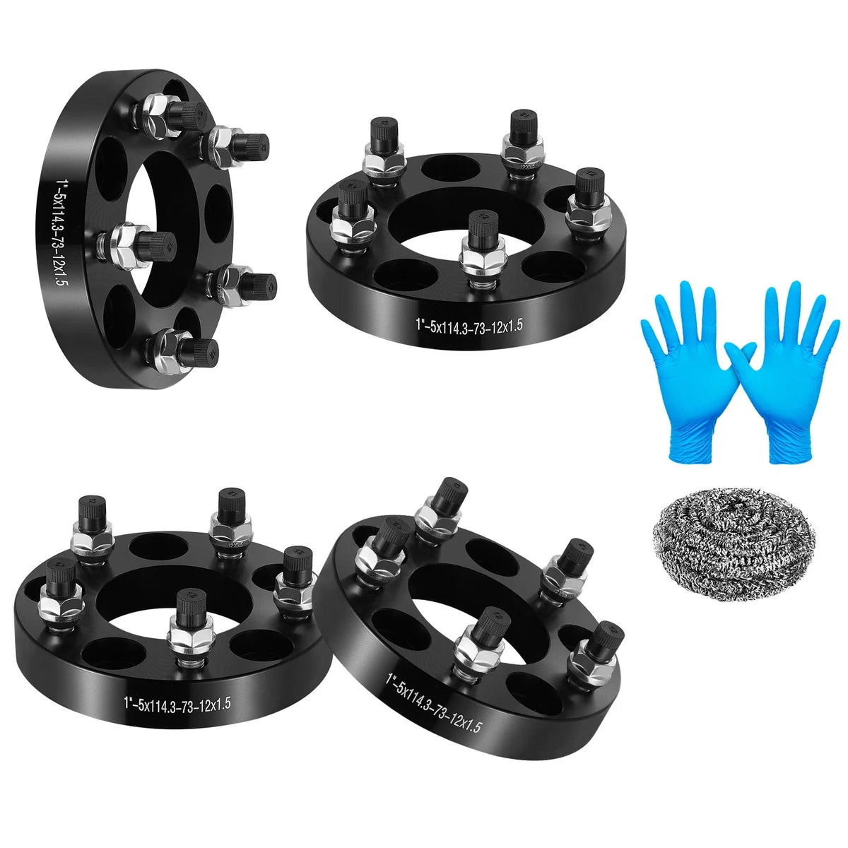 Set of 4 Wheel Spacers for Hyundai Santa Fe (2001–2022) 1" 5x4.5 5x114.3