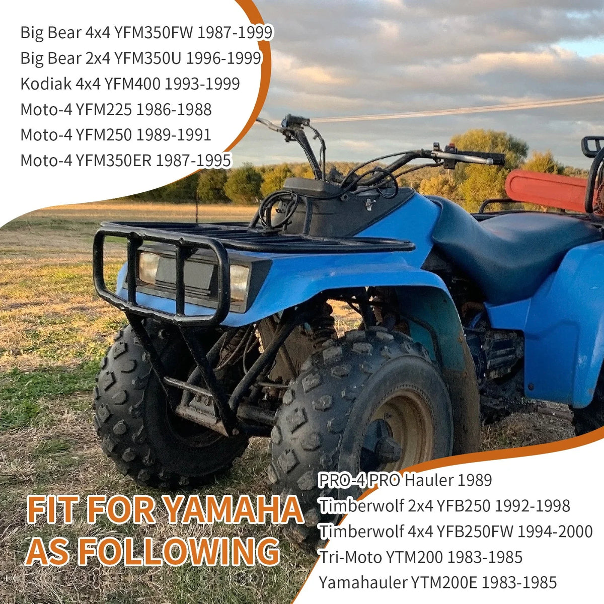 Air Box Cover for Yamaha YFM250 (1989-1991) and YFM350ER (1987-1995)