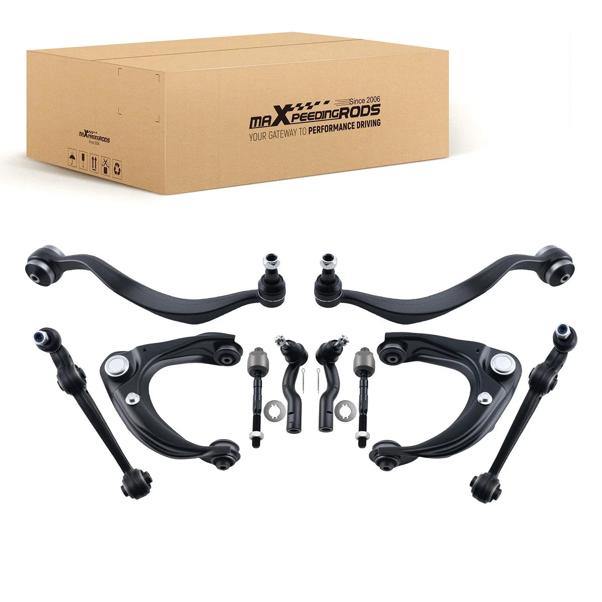 Control Arm Tie Rod Set - 10 Pieces for Ford Fusion MKZ 2007-2012