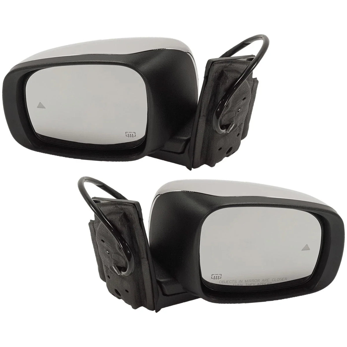Heated Mirrors Set of 2 for Dodge 2009-2016