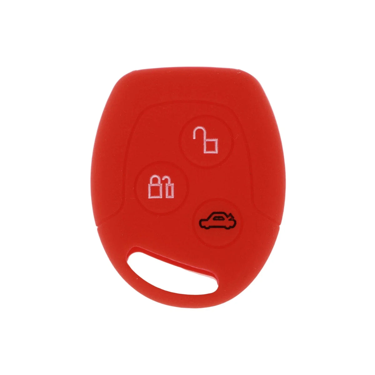 Red Car Key Case for Ford Courier (2016–2023) - 3 Buttons