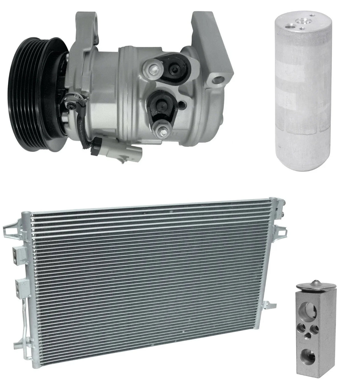 AC Compressor Kit w Condenser for Dodge Caravan 3.3L (2007–2007)