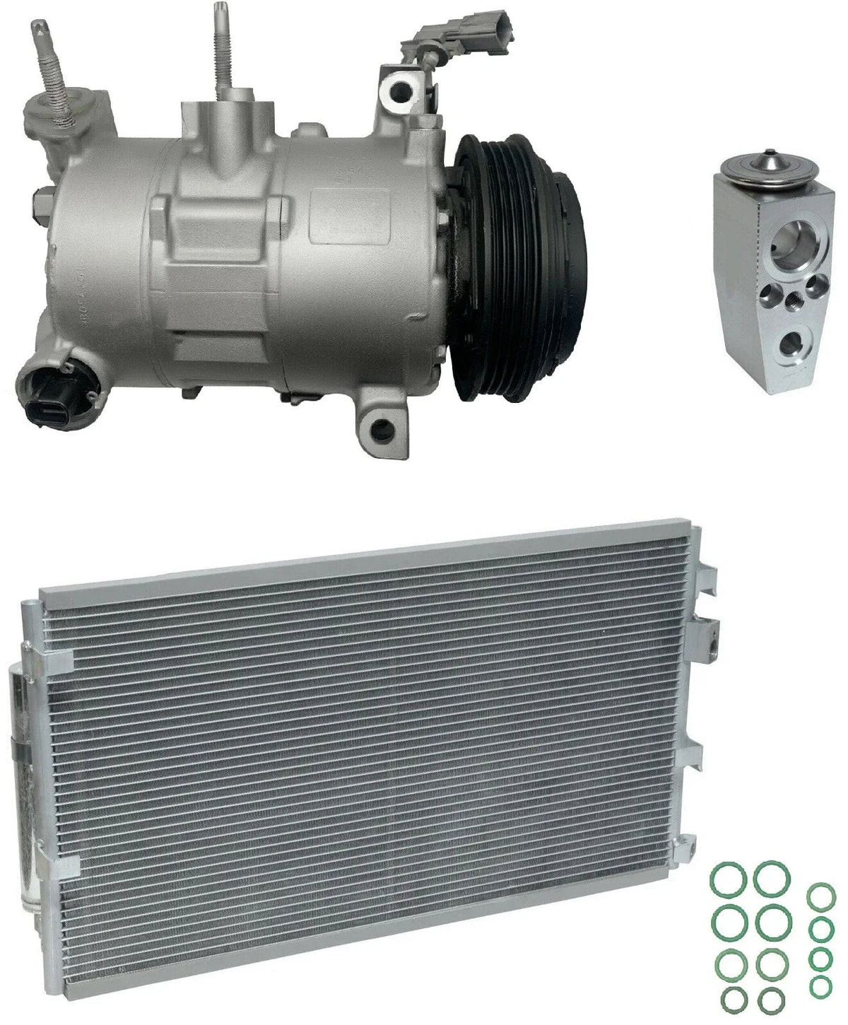 AC Compressor Kit With Condenser for Ford Mustang EcoBoost 2.3L (2019–2019)