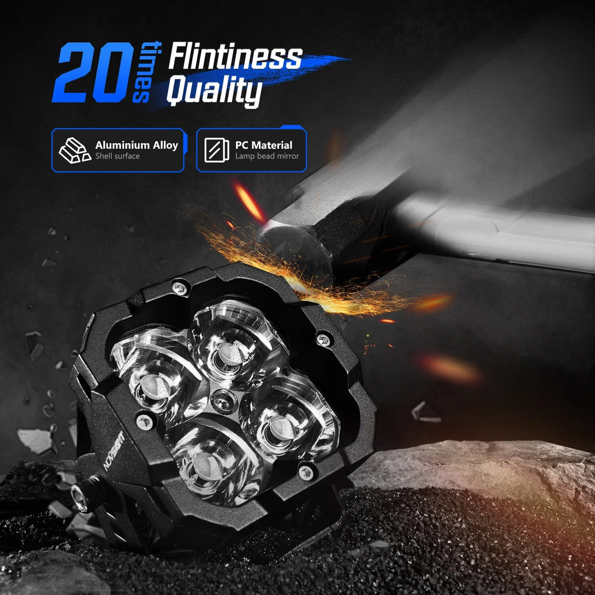2X LED Headlight Pods for SUV Jeep (2010–2023)