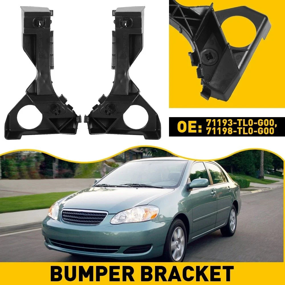 Bumper Bracket Set (Front) for Toyota Corolla 2003-2008 - 2Pcs Steel