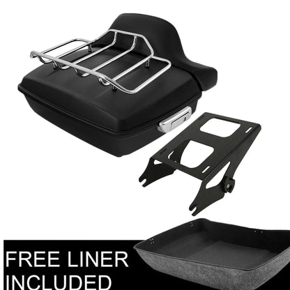 Backrest Pad Matte Chopped for Harley Road Glide 2014 to 2026