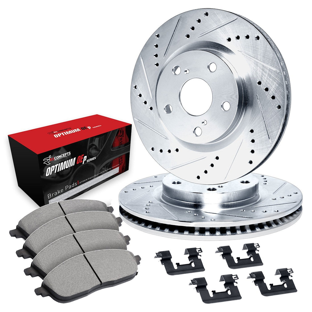 Brake Disc and Pad Kits - Set of 2 for Nissan Z