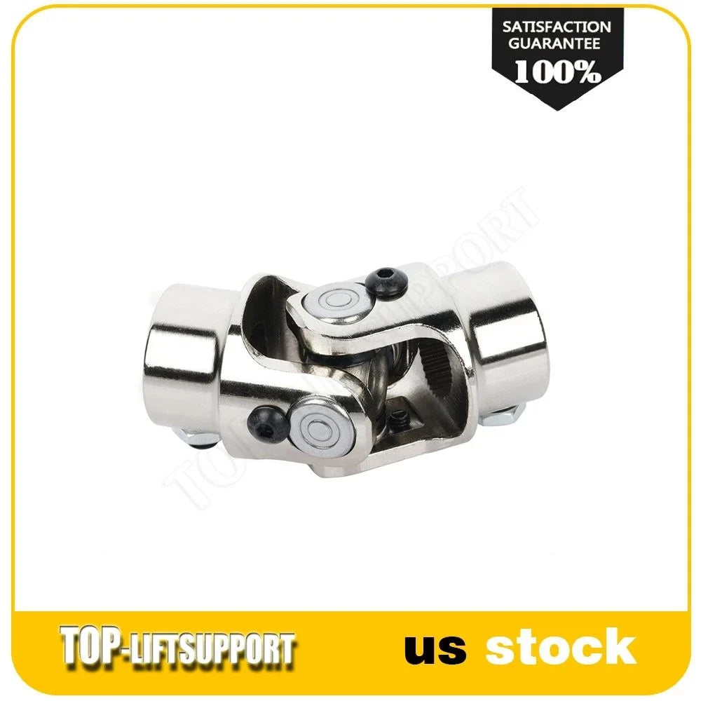 Chrome Universal Steering U-Joint Shaft for 3/4" DD X 13/16-36 Spline