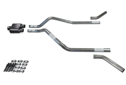 2.5" Dual Exhaust Kit for GMC Jimmy (2000-2004) with Corner Exit Muffler