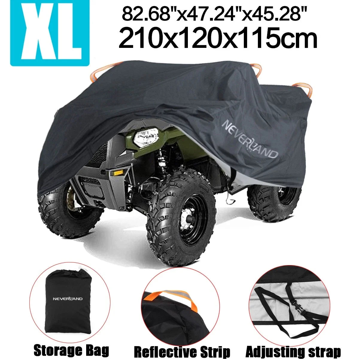 Waterproof ATV Cover - Heavy Duty for All Models