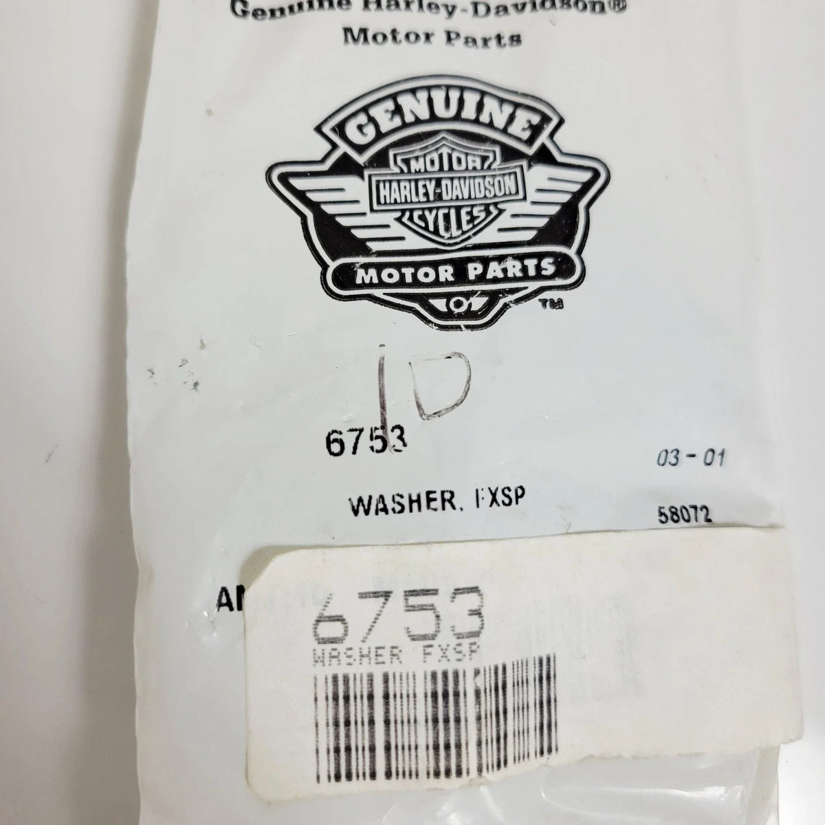 Washer Set of 2 for Harley-Davidson FXSP (OEM 6753)