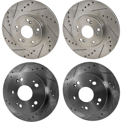 Front & Rear Brake Disc Rotors for Acura ILX Honda Civic CSX (2007–2010)