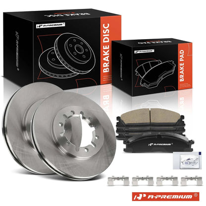 Front Disc Brake Rotors & Ceramic Pads for Nissan Frontier (1998–2004)