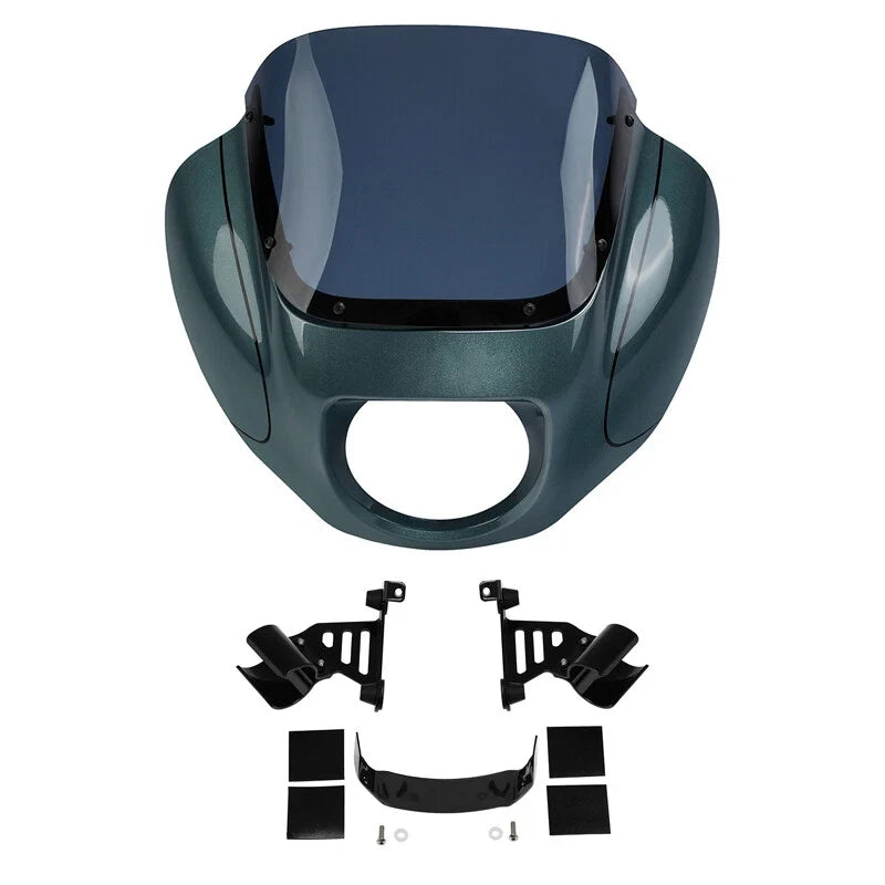 Bracketed Fairing Windshield for Harley Softail Low Rider 2018-2024