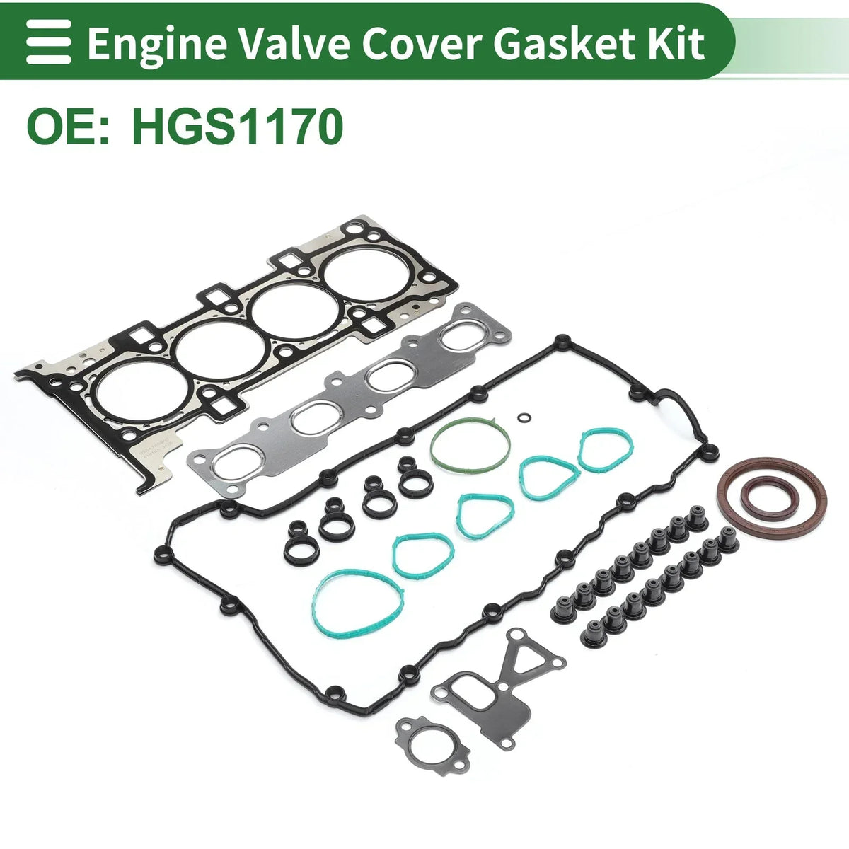 Engine Valve Cover Gasket Kit for 1.4L 2.0L 2.4L Dodge Dart (2013-2016)