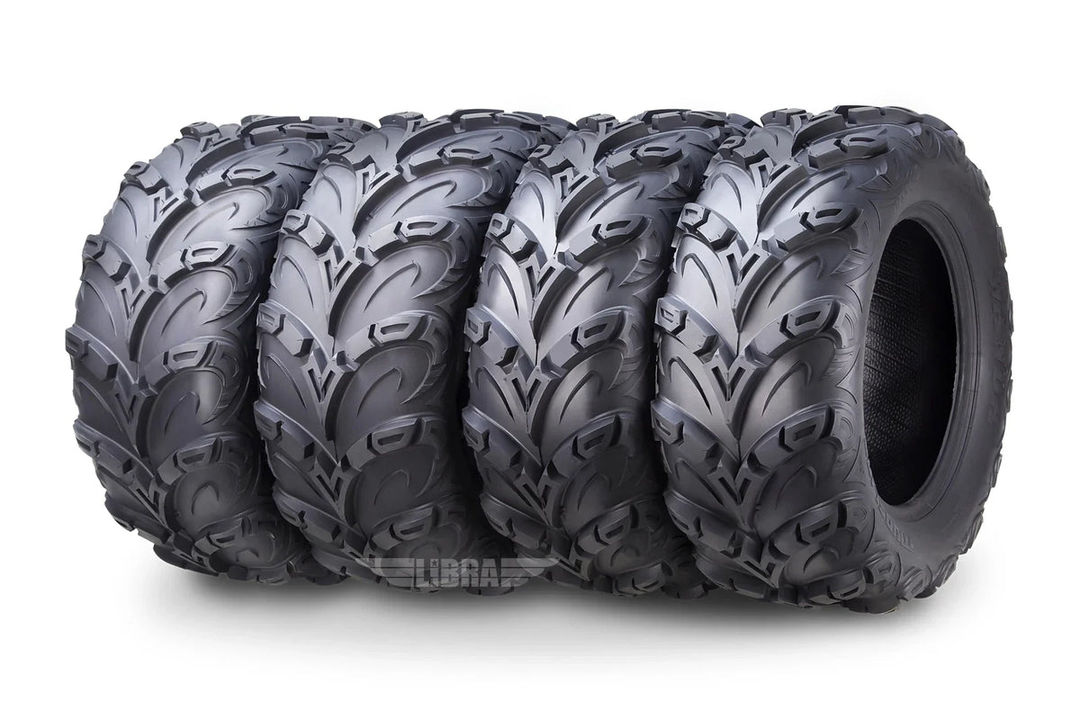 Set of 4 WANDA ATV UTV Tires 26x8-14 & 26x10-14 for Polaris Sportsman (2009–2015)