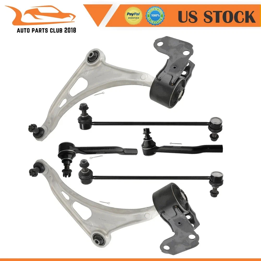 Set of 6 Front Lower Control Arms with Ball Joints for Honda Pilot (2016–2021)