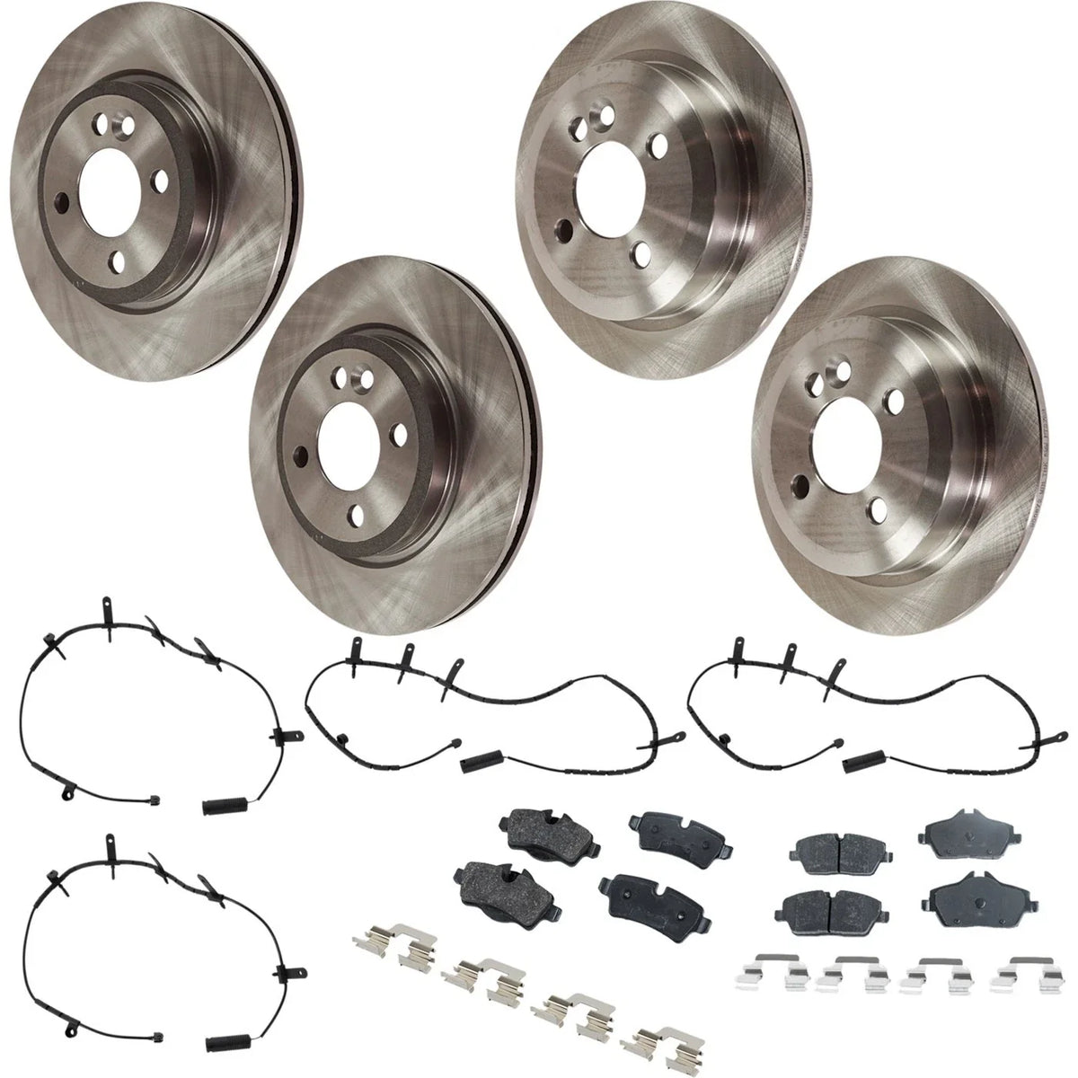 Brake Pads and Disc Rotors Kit for Mini Cooper 2007-2008