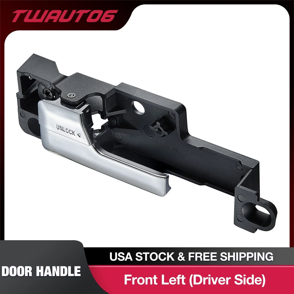 Interior Door Handle Front Left Driver Side for 2006–2012 Ford Fusion SEL