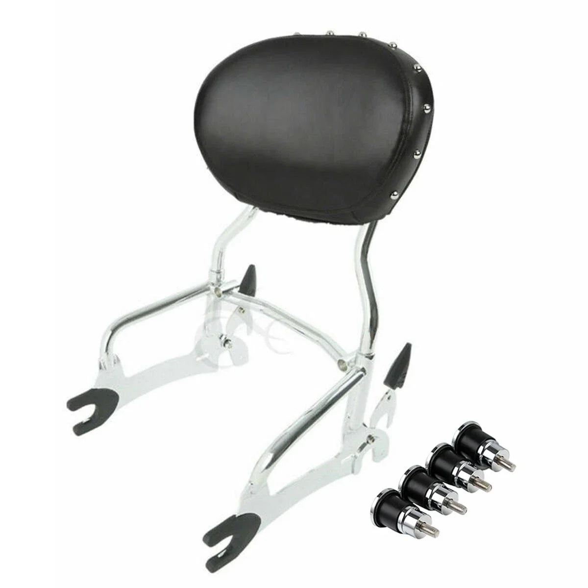 Sissy Bar Backrest Mount Spools - Chrome for Indian Chieftain 2014-2022