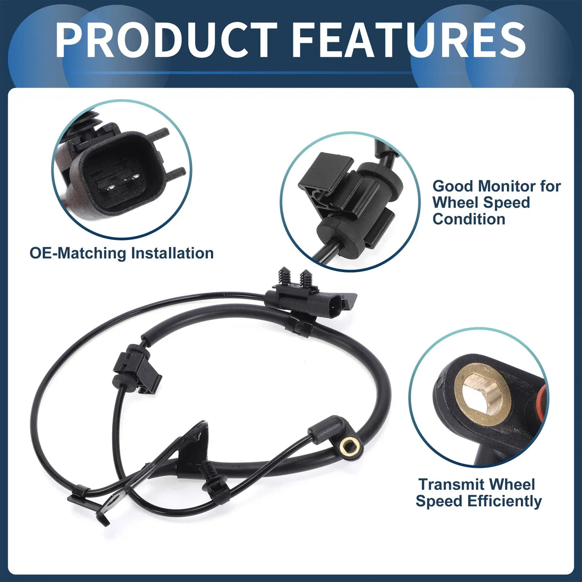 Wheel Speed Sensor ABS for Dodge Journey Sport Utility 2009-2020