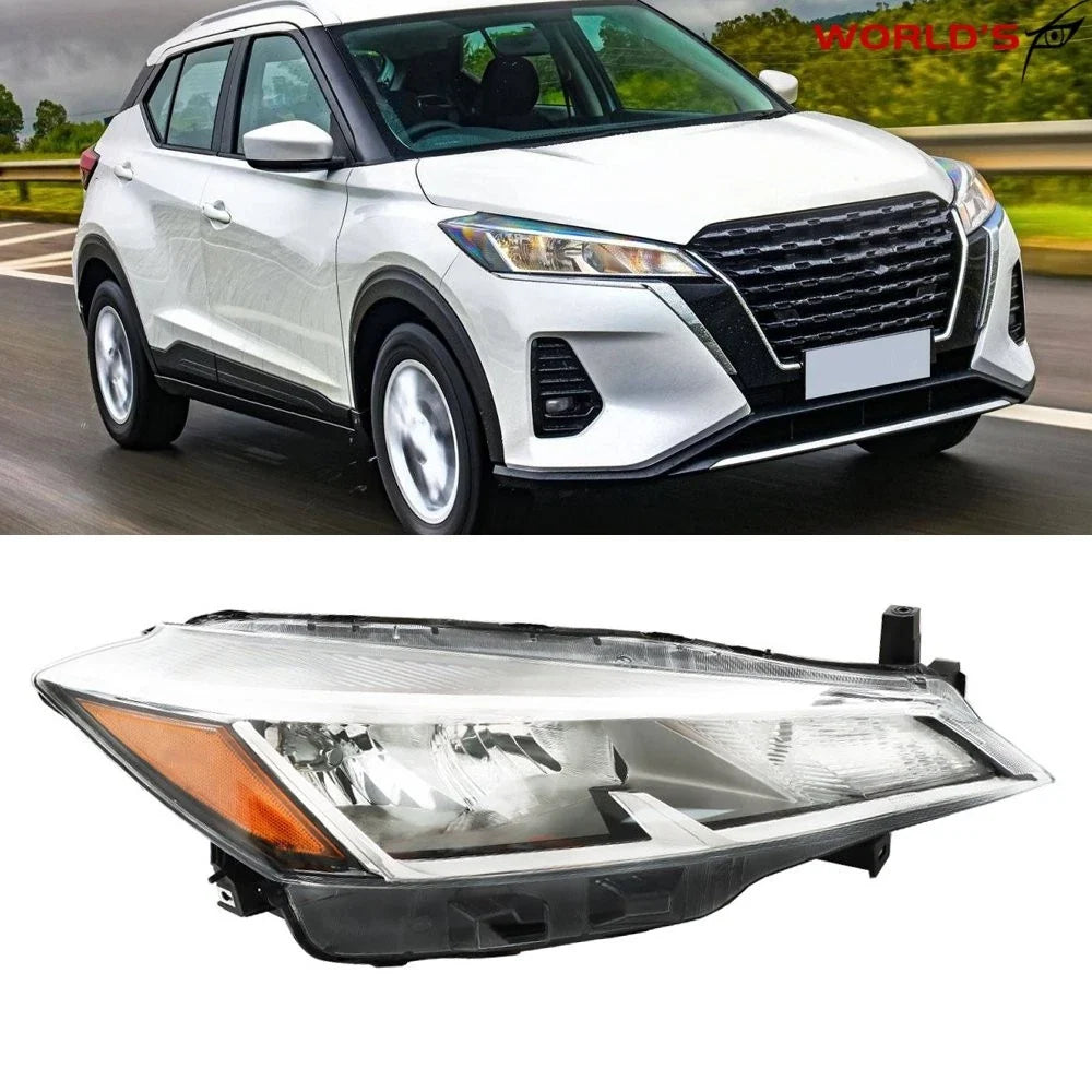 Right Side Halogen Headlight for Nissan Kicks (2021–2023) Chrome
