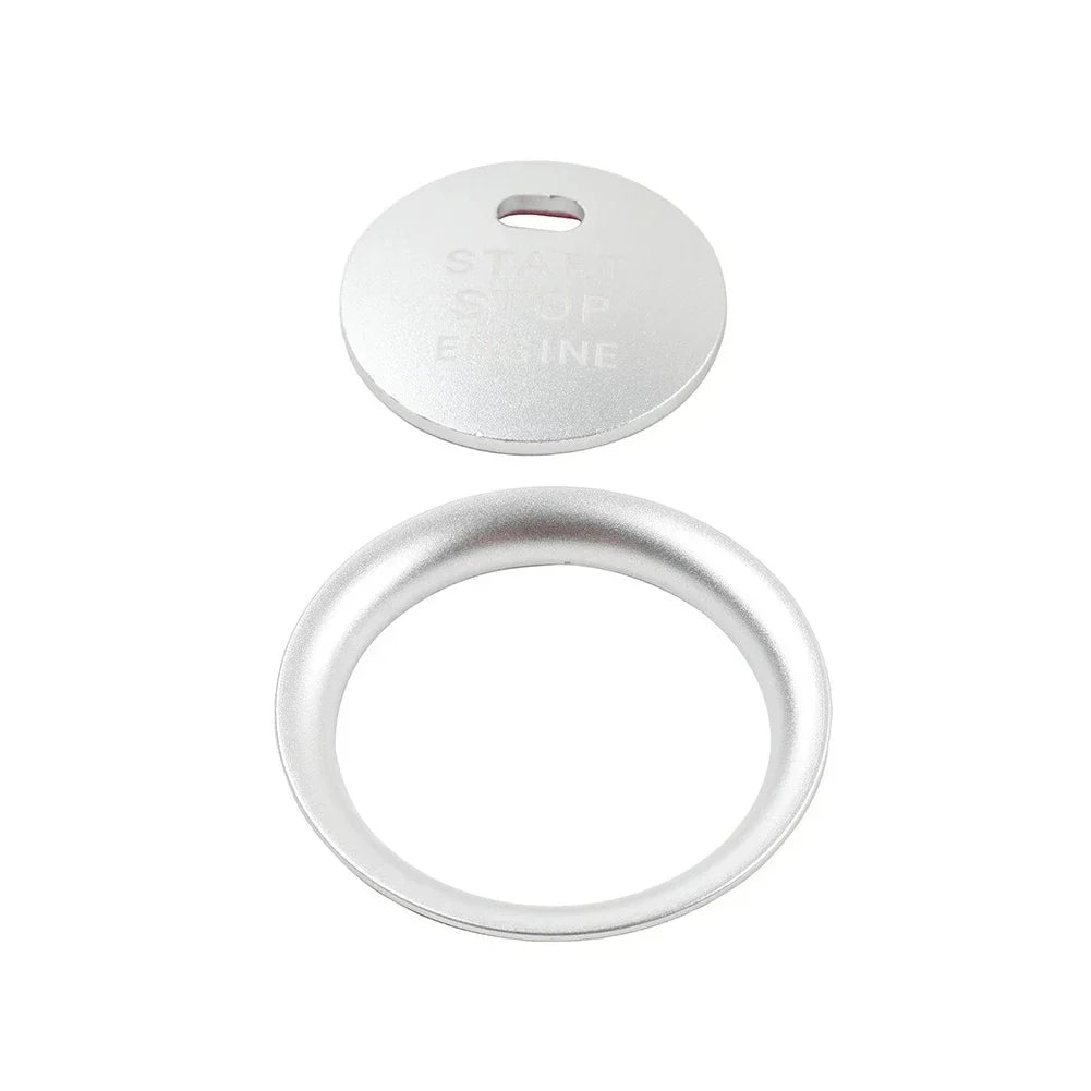 Silver Engine Start Push Button Cover Ring Trim for 3 6 CX-5 2004-2023