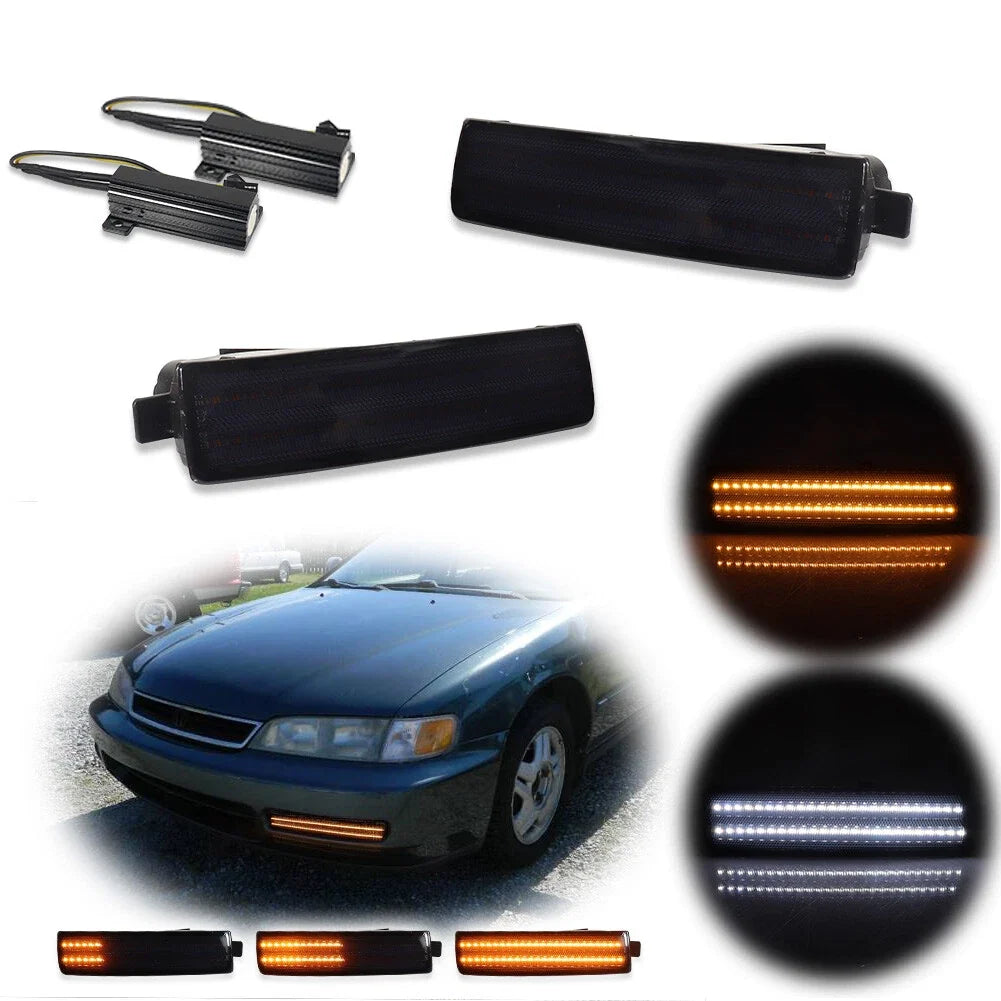 2X Smoke Sequential Switchback LED Signal Lights for Honda Prelude (97–01)
