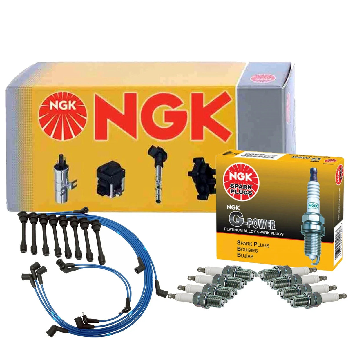 Spark Plug Wire Set & Plugs Tune Up Kit for Lexus LS400 (1995–1997)