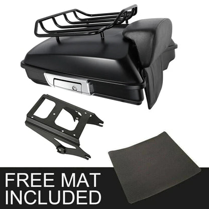 Matte Black Razor Trunk Pad for Harley Touring Models (2009-2013)