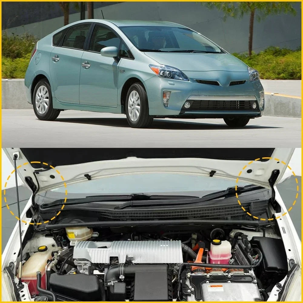 Hood Hinge Pair for Toyota Prius (2010–2015) TO1236167 TO1236168