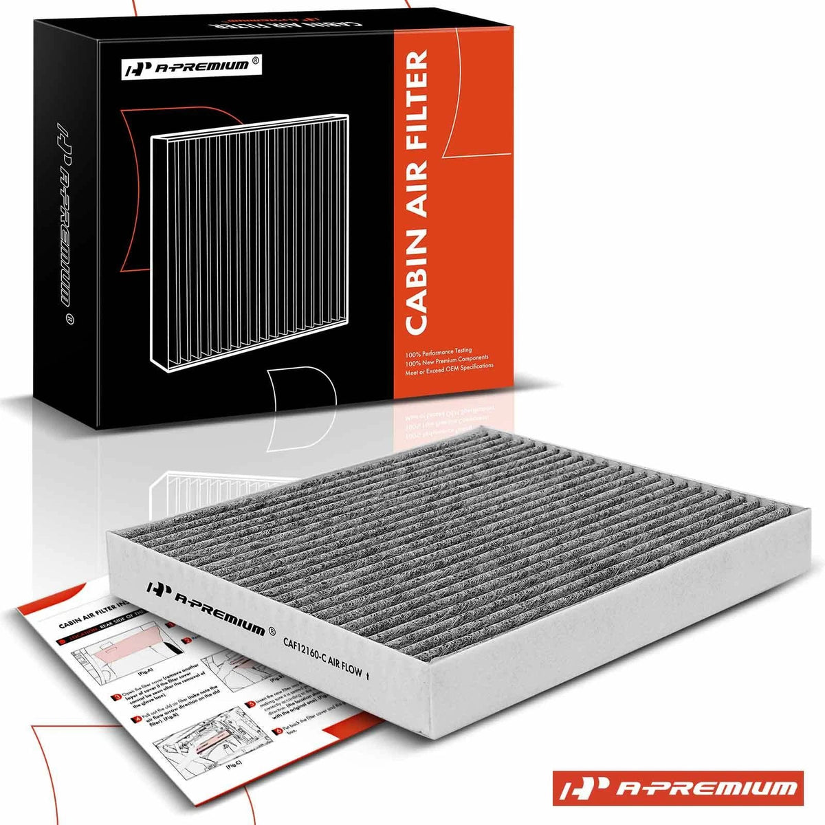 Activated Carbon Cabin Air Filter for Hyundai Kona Veloster Kia Seltos (2018–2023)
