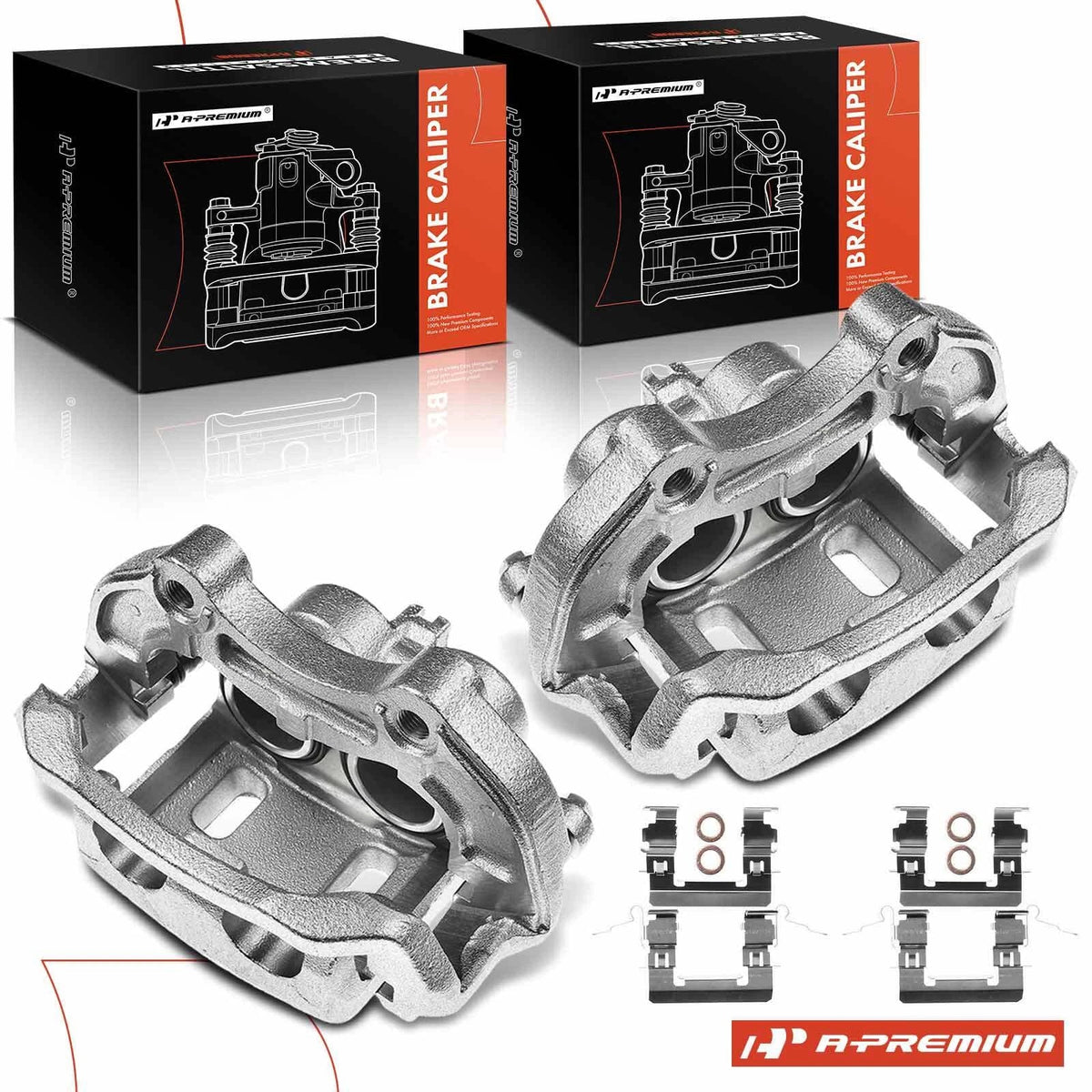 Pair Front Brake Calipers for Nissan 350Z (2006–2009)