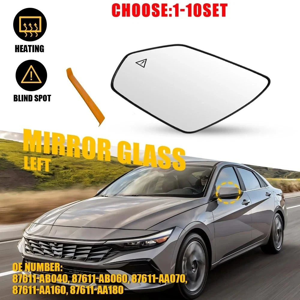 Blind Spot Heated Mirror Glass Left for Hyundai Elantra (2021-2025)